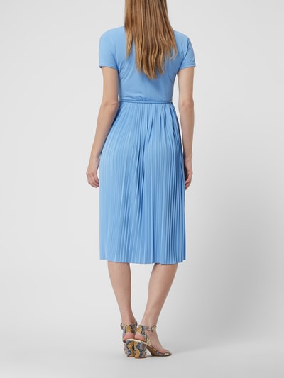 MaxMara Leisure Jurk met plissévouwen, model 'Pepaia' Bleu - 4