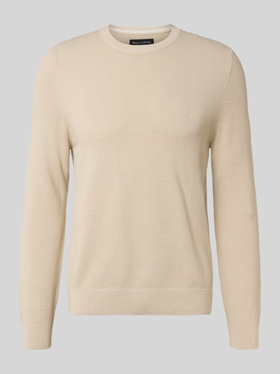 Marc O'Polo Regular Fit Strickpullover aus reiner Baumwolle Ecru 2
