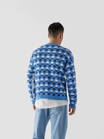 Marni Pullover mit Allover-Muster Blau 5