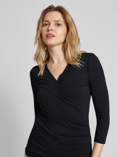 Lauren Ralph Lauren Longsleeve in Wickel-Optik Modell 'ALAYJA' Black 3