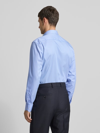 ETERNA Koszula biznesowa o kroju comfort fit z kieszenią na piersi Błękitny 5