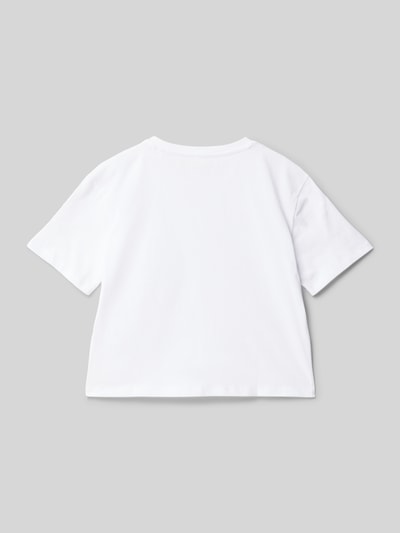 Guess T-Shirt mit Label-Details Weiss 3