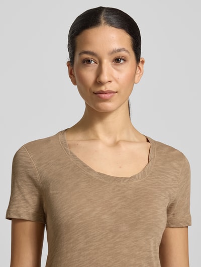 Marc O'Polo Regular Fit T-Shirt aus reiner Baumwolle Beige 3