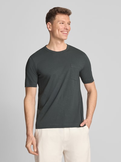 Marc O'Polo Regular Fit T-Shirt aus reiner Baumwolle Oliv 4