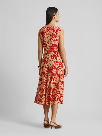 Lauren Ralph Lauren Tailliertes Freizeitkleid mit floral Muster Rostrot Melange 5