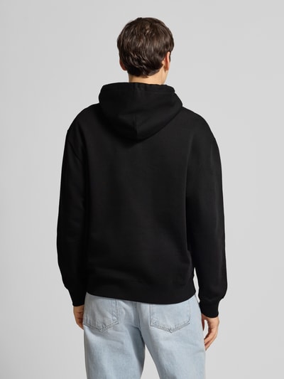 Calvin Klein Jeans Regular Fit Hoodie mit Logo-Patch Modell 'Fleece' Black 5