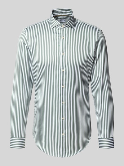 Jake*s Super Slim Fit Business-Hemd mit Haifischkragen Dunkelgruen 2