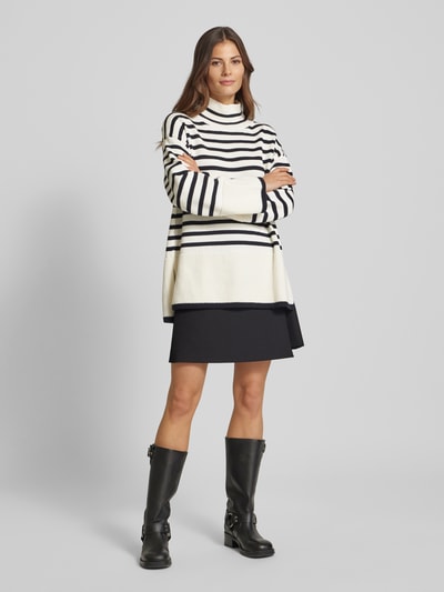 Marc O'Polo Oversize Strickpullover aus reiner Baumwolle im Breton-Stil  Ecru 1