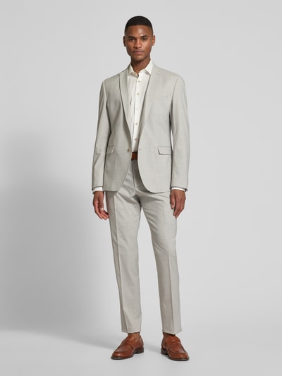 s.Oliver BLACK LABEL Regular Fit Sakko mit 2-Knopf-Verschluss Hellgrau 1