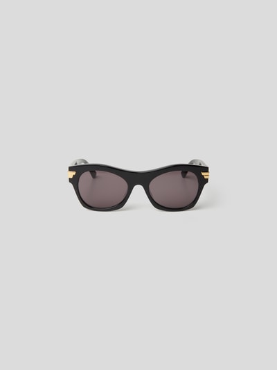 Bottega Veneta Unisex Sonnenbrille mit Brand-Details Black 2