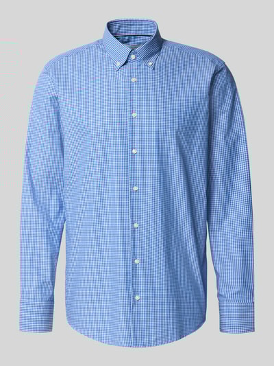 Christian Berg Men Koszula biznesowa o kroju regular fit z kołnierzykiem typu button down Królewski niebieski 2