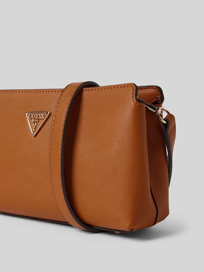 Guess Handtasche mit Label-Applikation Modell 'TALENT' Cognac 3