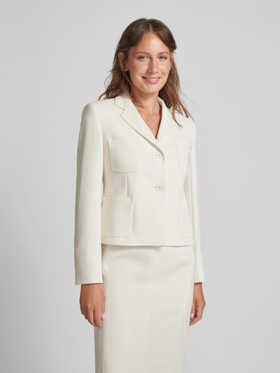 Max Mara Studio Blazer mit Eingrifftaschen Offwhite 4