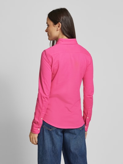 Polo Ralph Lauren Overhemdblouse met button-downkraag Felroze - 5