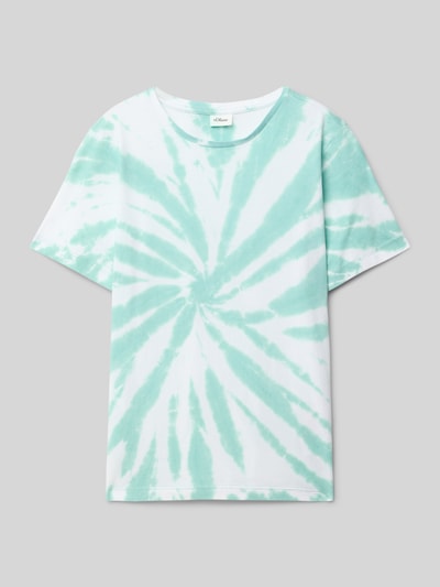 s.Oliver RED LABEL Regular Fit T-Shirt aus reiner Baumwolle Tuerkis 1