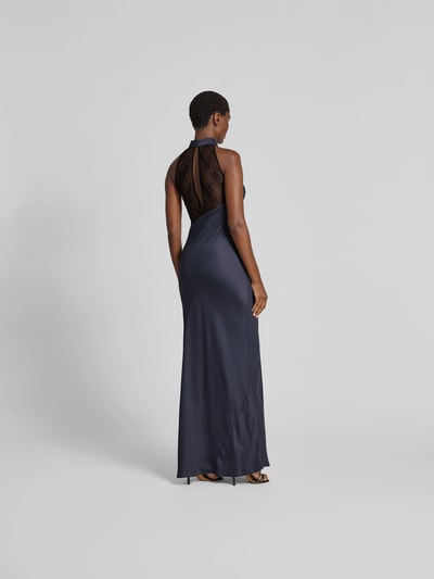 ROTATE Maxikleid mit Stehkragen Graphit 5