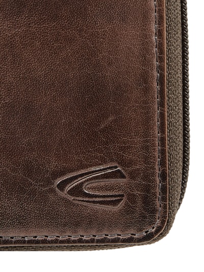 camel active Portemonnaie aus Leder im Retro-Look  Black 2