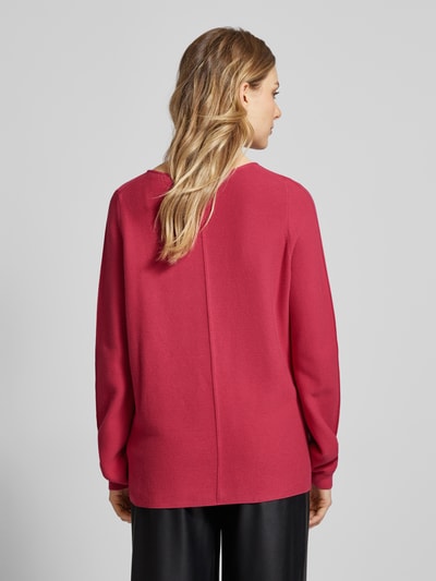 Christian Berg Woman Gebreide pullover met ronde hals Felroze - 5