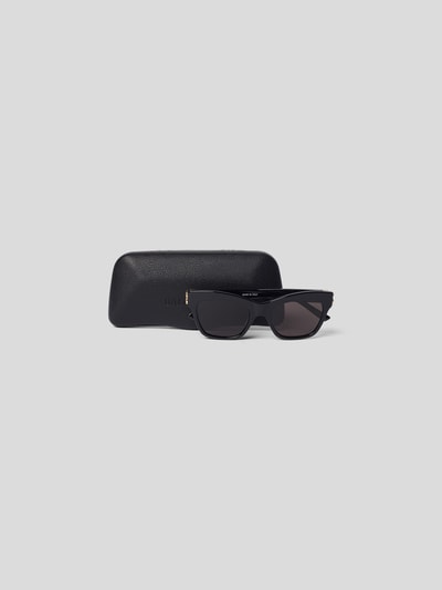 Balenciaga Sonnenbrille mit Brand-Detail Black 5