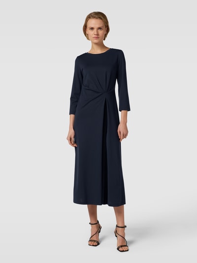 Weekend Max Mara Midi-jurk van lyocellmix met ronde hals, model 'GESSY' Marineblauw - 4