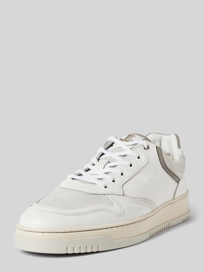 Leandro Lopes Sneaker mit Logo-Applikation Modell 'Orbit Low Top' Weiss 1