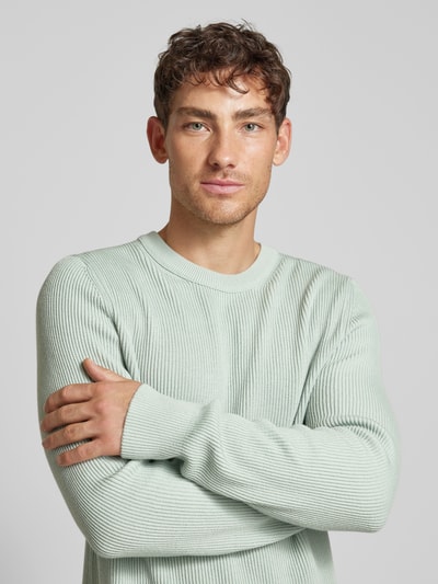 JAKE*S STUDIO MEN Gebreide pullover met ronde hals Mintgroen - 3