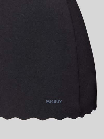 Produktfoto, Unterhemd mit herausnehmbaren Pads von Skiny, czarny kolor, falisty brzeg, mieszanka materiałów z dodatkiem streczu, dopasowany krój