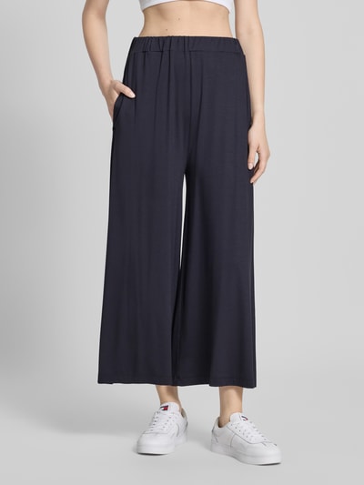 Marc O'Polo Denim Wide leg culotte van viscosemix Marineblauw - 4