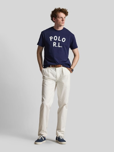 Polo Ralph Lauren Loose Fit T-Shirt aus reiner Baumwolle Marine 1