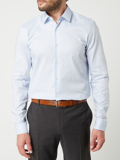 BOSS Slim Fit Business-Hemd aus Baumwolle Bleu 4