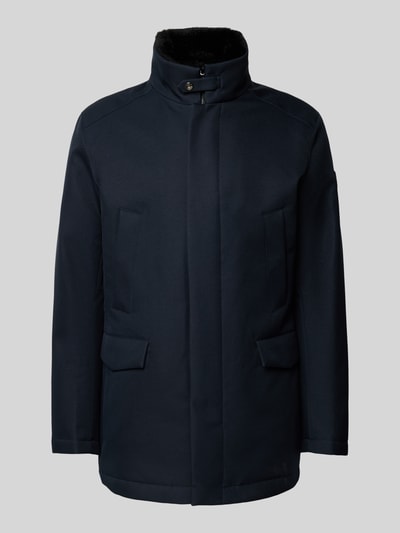 JOOP! Collection Lange jas met klepzakken, model 'DARRY' Marineblauw - 2