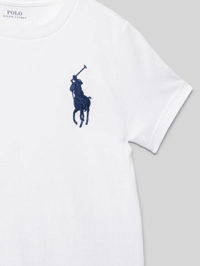 Polo Ralph Lauren Kids T-Shirt mit Logo-Stitching Weiss 2