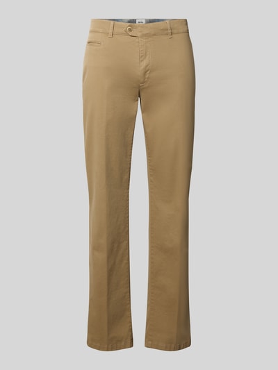 Produktfoto, Gerade Hose aus Viskose-Mix Modell 'Everest' von Brax in Beige, glatte Oberfläche, Herren Gerade Hose von Brax