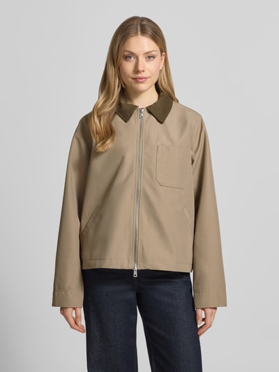 Samsøe Samsøe Jacke mit Zweiwege-Reißverschluss Modell 'ROBINSON' Beige 4