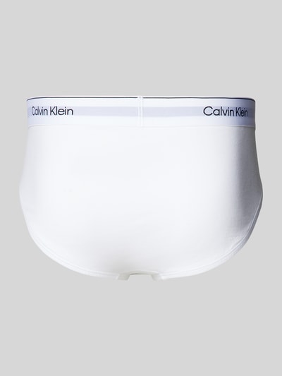 Calvin Klein Underwear Slipy z pasem z logo w zestawie 3 szt. Biały 3