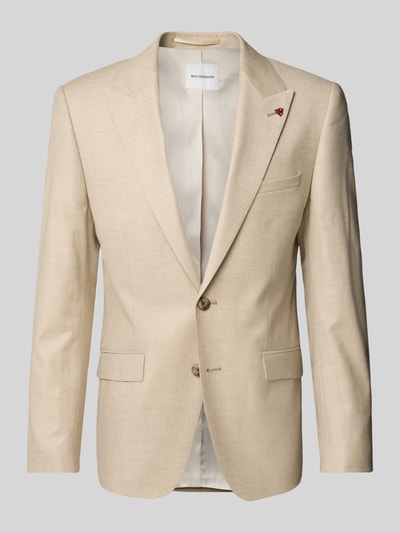 ROY ROBSON Sakko mit Pattentaschen und Reverskragen Beige 2