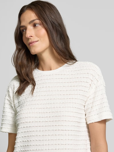 Jake*s Collection T-Shirt mit Rundhalsausschnitt Beige 3