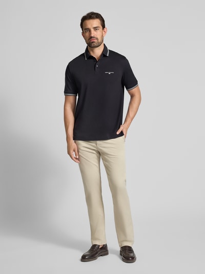 ARMANI EXCHANGE Poloshirt met labelprint Marineblauw - 1