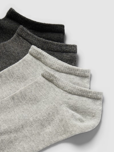 Productfoto, Sneakersokken met stretch uit set van 4 van s.Oliver RED LABEL, katoenmix, effen design, elastische boordjes, labeldetail