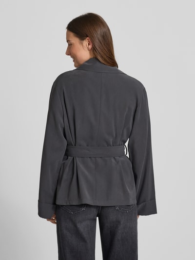 Jake*s Casual Jack met strikceintuur Donkergrijs - 5