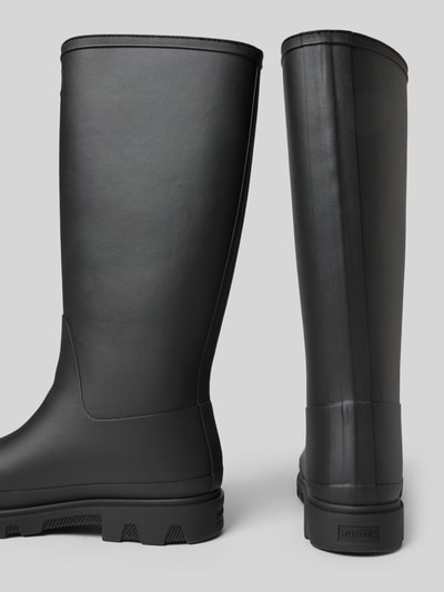 Hunter Stiefel mit Label-Detail Black 2