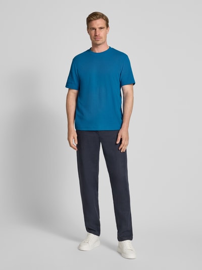 Tom Tailor Regular Fit T-Shirt aus Baumwoll-Mix Petrol 1