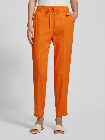 s.Oliver RED LABEL Tapered Fit Stoffhose mit Tunnelzug Orange 4