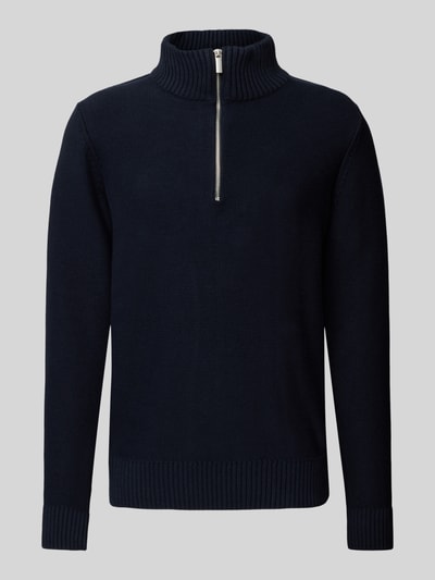 SELECTED HOMME Gebreide pullover met ribboorden, model 'AXEL' Donkerblauw - 2