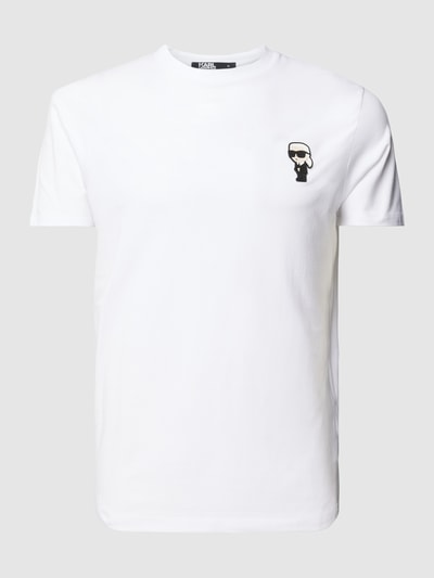 Karl Lagerfeld T-shirt met motiefpatch Wit - 2