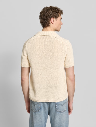 Marc O'Polo Regular Fit Strick-Shirt mit Polokragen Offwhite 5