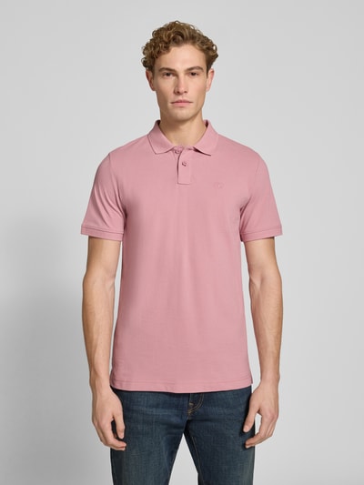 Tom Tailor Regular Fit Poloshirt aus Baumwoll-Mix Rosa 4