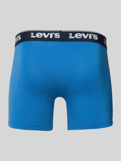 Levi's® Boxershort met logostitching in een set van 3 stuks, model 'Repeat' Donkerblauw - 3
