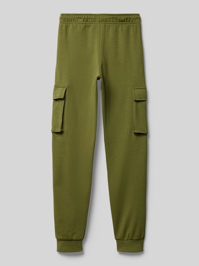 CHAMPION Regular Fit Sweatpants mit Logo-Stitching Oliv 3