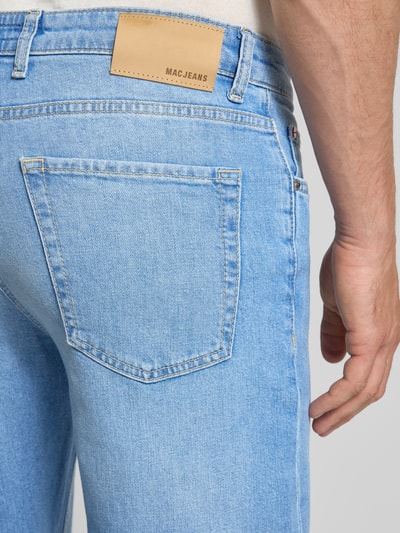 MAC Straight Leg Jeans mit 5-Pocket-Design Modell 'Rick' Hellblau 3